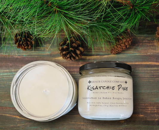 Kisatchie Pine Soy Wax Candle Geaux Candle Company Baton Rouge Louisiana