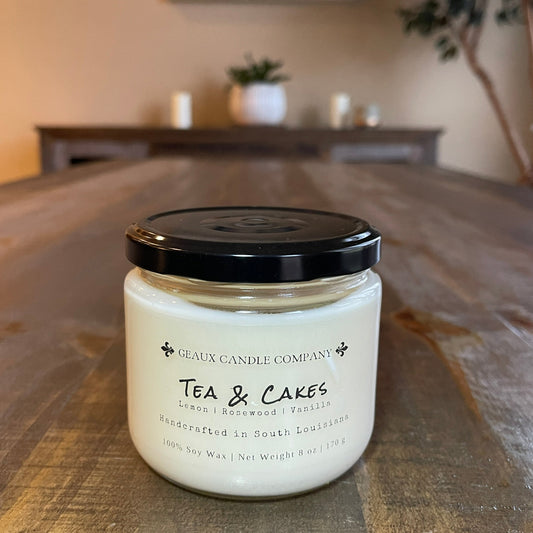 Tea & Cakes Soy Candle - Geaux Candle Company