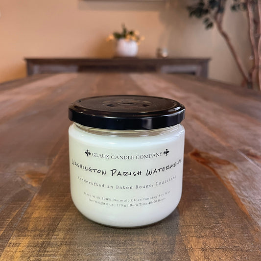 Washington Parish Watermelon Scented Candle - Geaux Candle Company